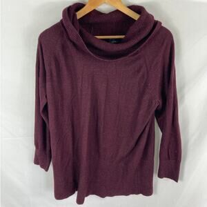Devotion by Cyrus Mock Neck Purple Sweater Size 1X